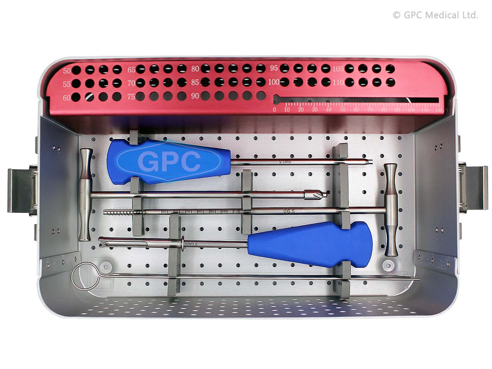 Juego de Instrumentos para tornillos canulados de  6,5 mm - superior